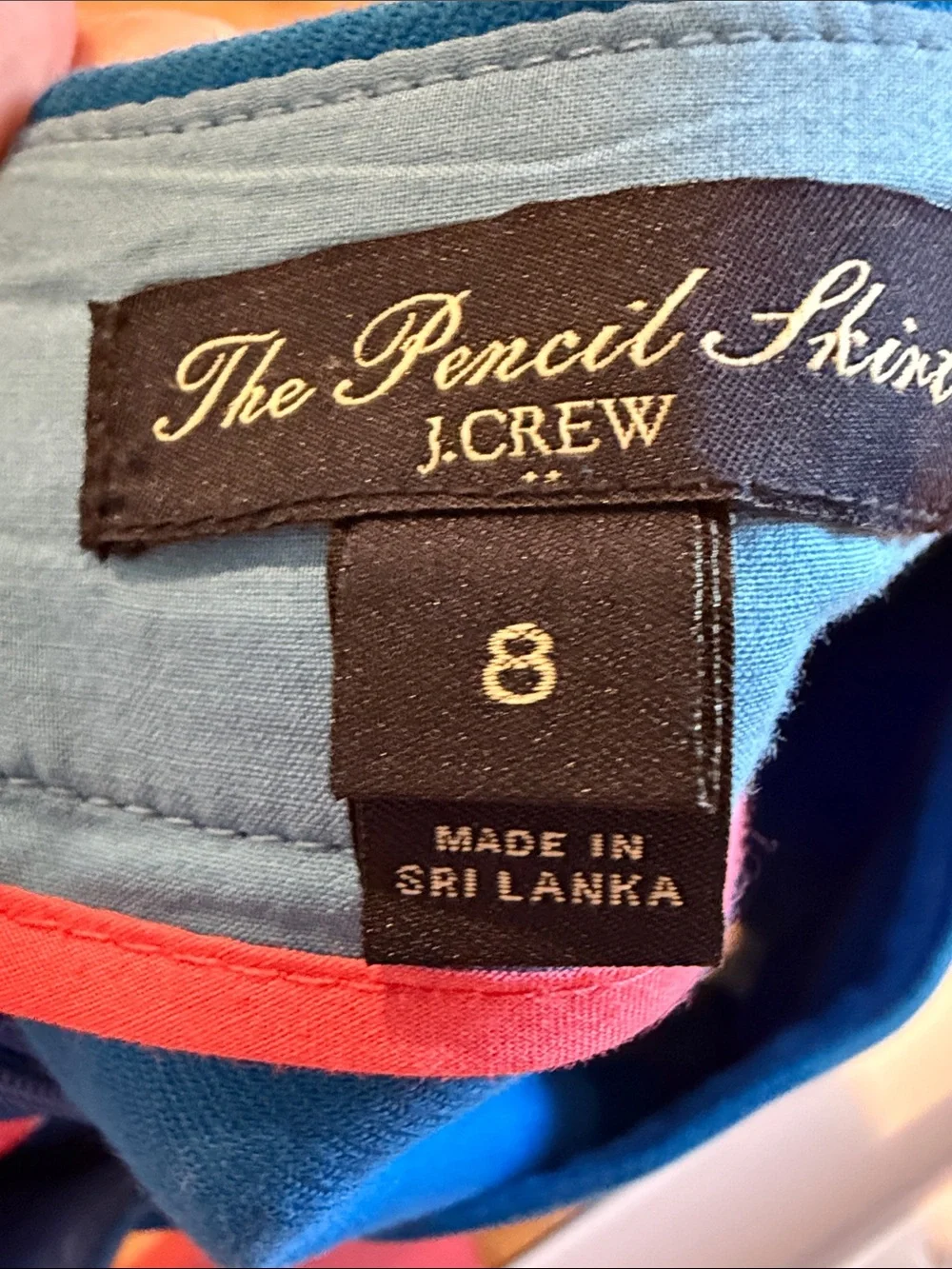 J. Crew Cobalt Blue Pencil Skirt